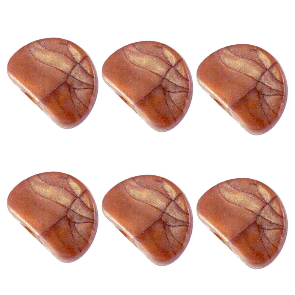 Set of 6pcs Acoustic Guitar Tuning Peg Key Button w/ Screws Gaskets Coffee