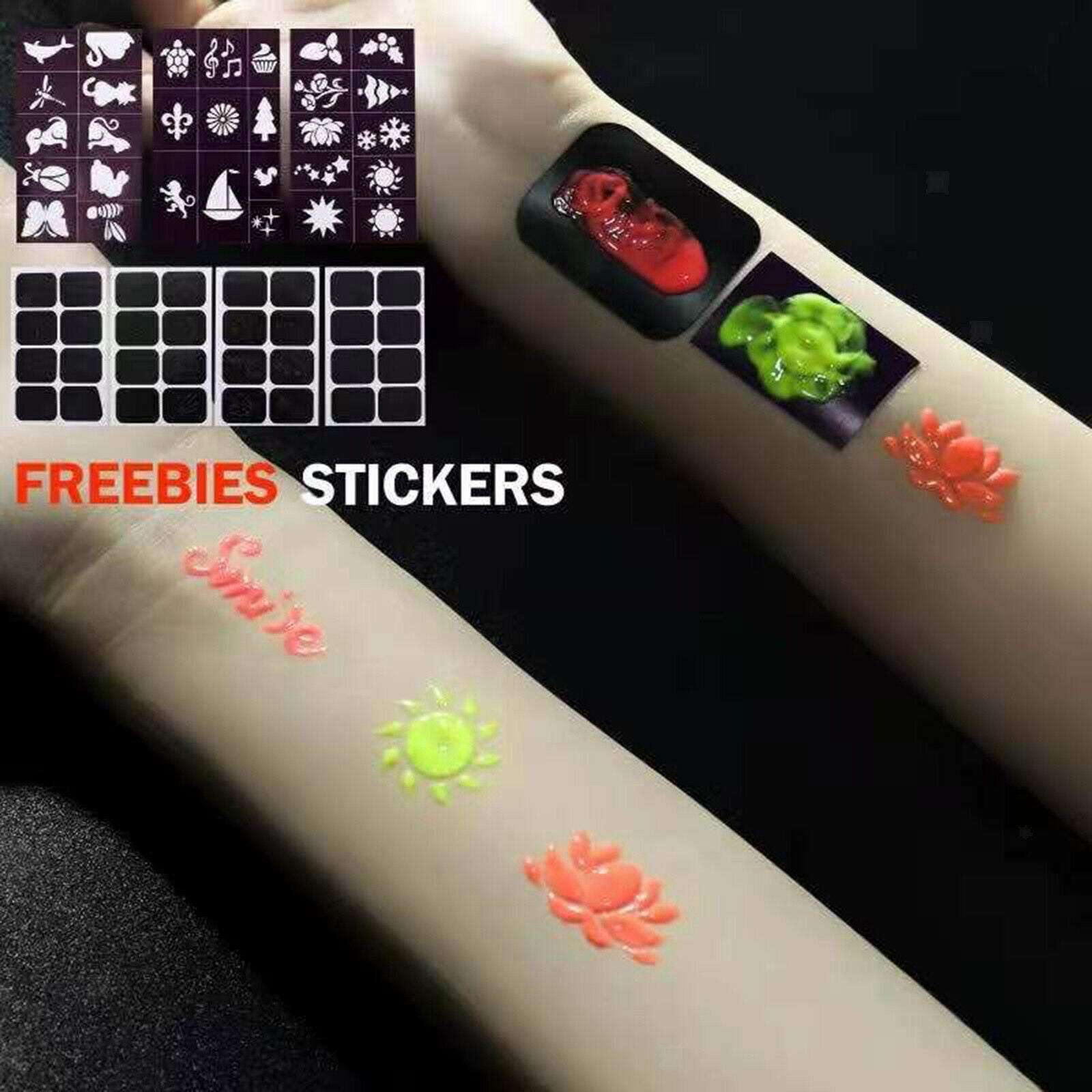 Neon Glow In The Dark Face And Body Paint UV Reactive for Fancy Dress Stage