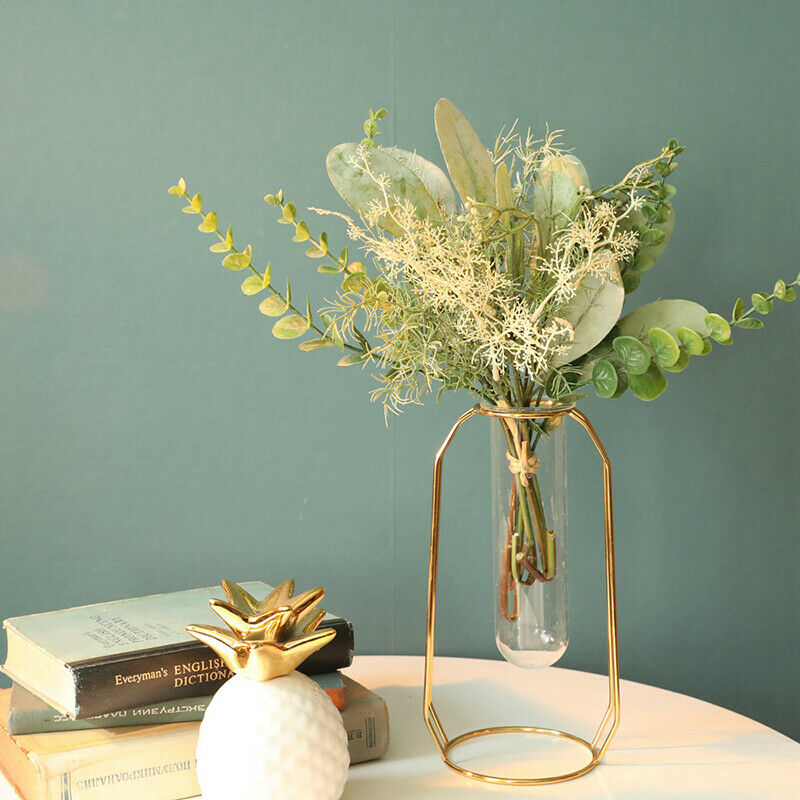 Grass and leaves mixed bundle artificial flower supplies home living room.l8