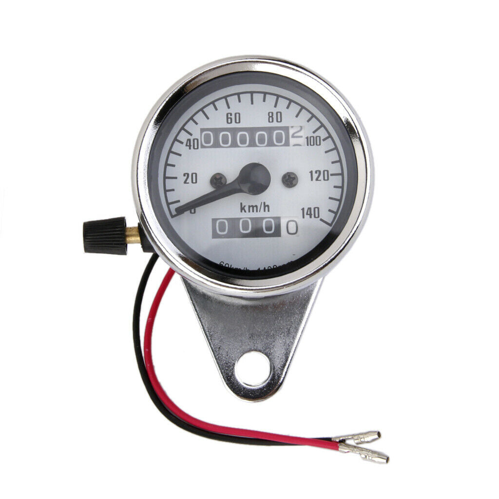 Chrome Universal Motorcycle Dual Odometer