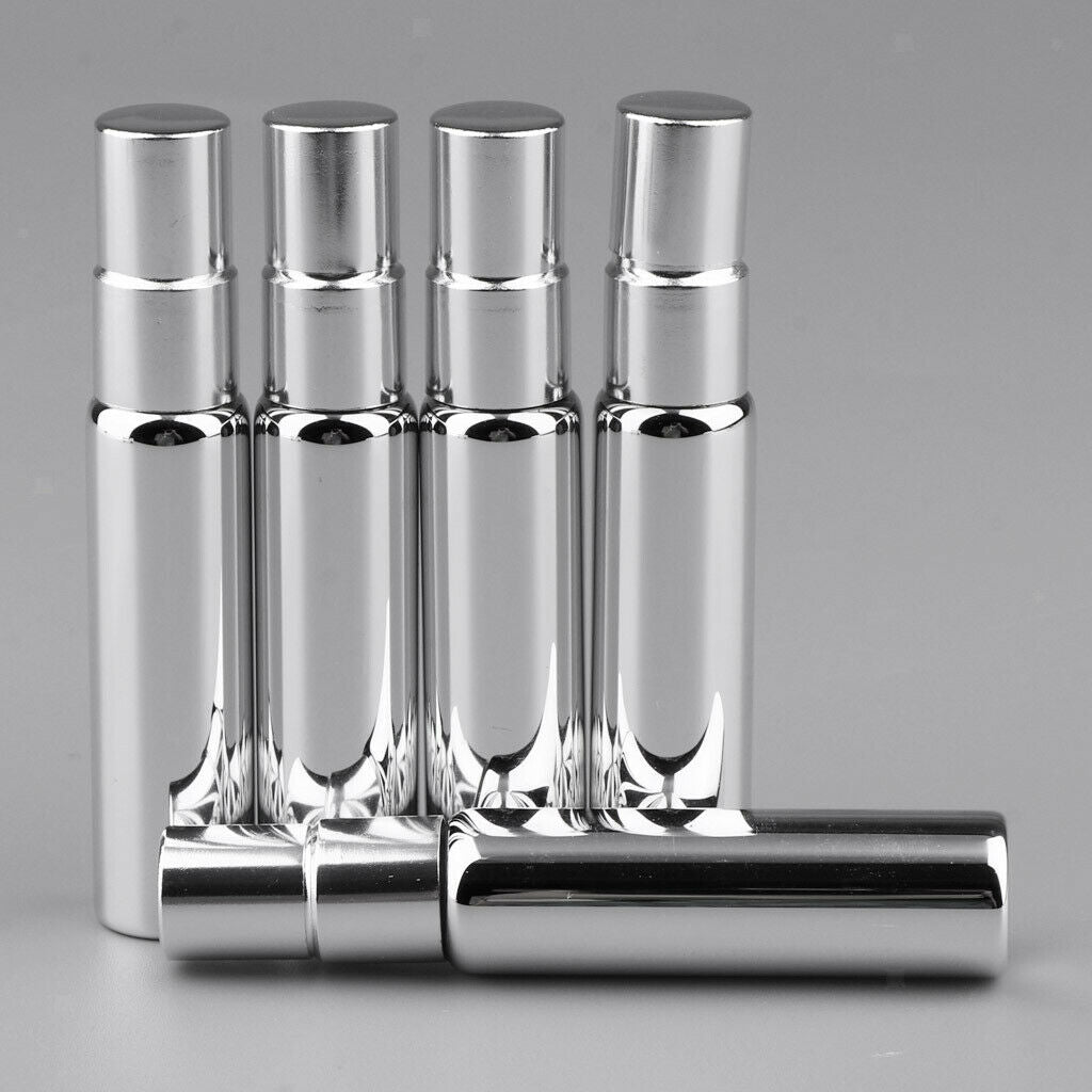 5x 10ml Mini Travel Perfume Atomizer Empty Refillable Sprayer Bottle Pump Spray
