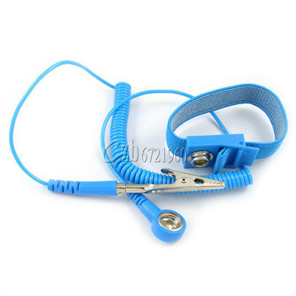 2PCS Anti Static ESD Wrist Strap Discharge Band Grounding Prevent Static Shock