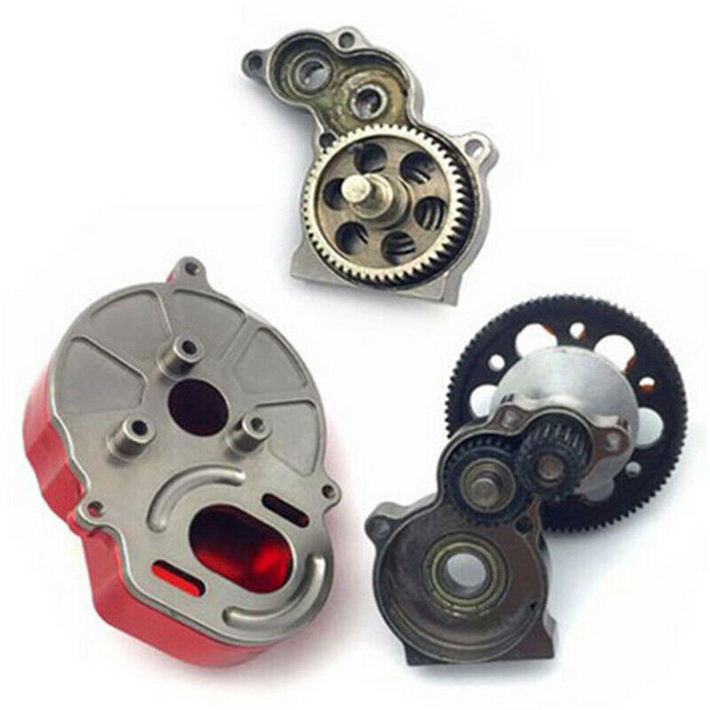 Complete Full Metal Gearbox For 1/10 Rc Crawler Car Axial SCX10 Upgrade Part XC