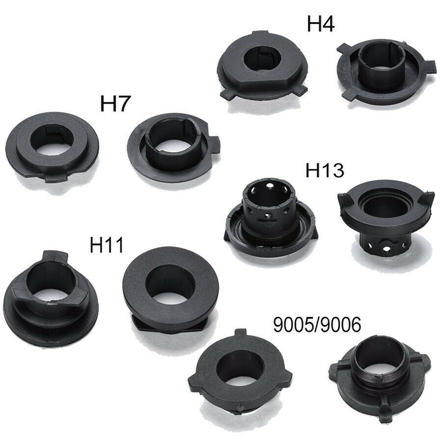 10Pc S2 9005/9006 headlight Adapter Holder Base plastic black