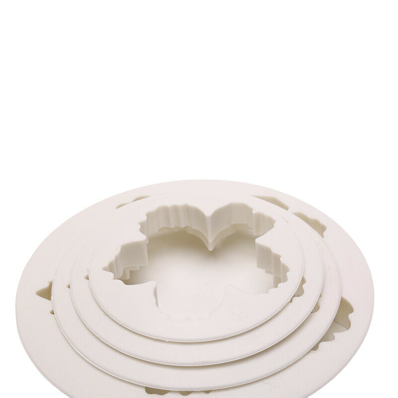 4PCS Peony Flower Mould Plastic Paste Cutter Sets Fondant Gumpaste Mold T.l8