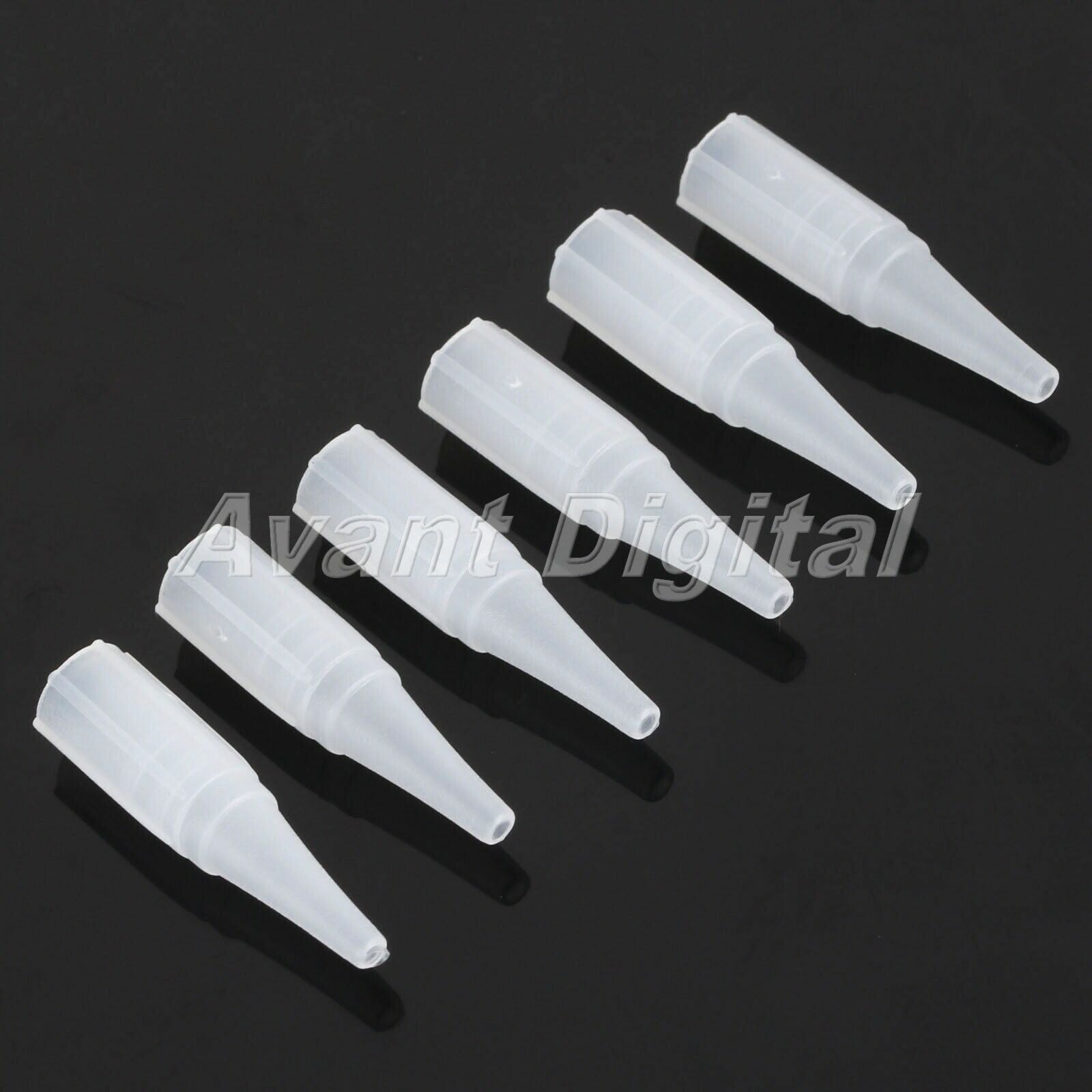 50pcs Pro Permanent Eyebrow Tattoo Needle Tips Round Mouth 7R Tattoo Use Supply