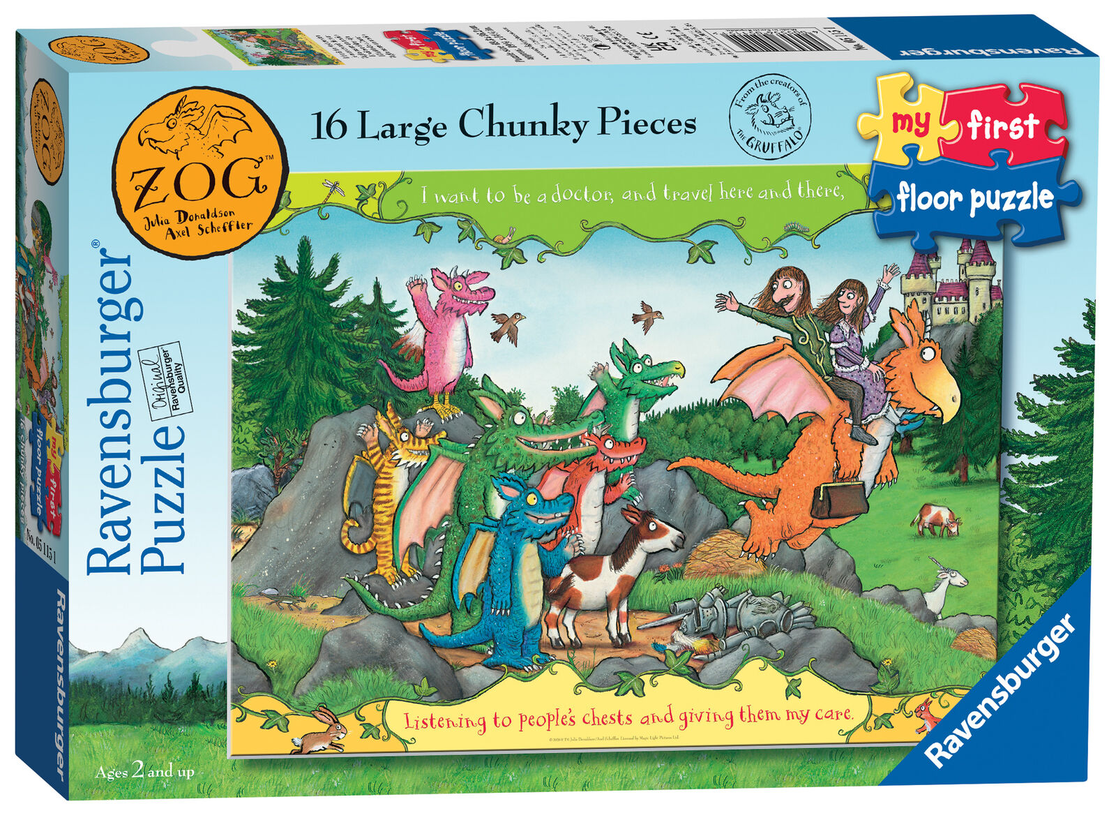 05115 Ravensburger Zog My First Floor Jigsaw Puzzle 16pc Toddler Children 24m+