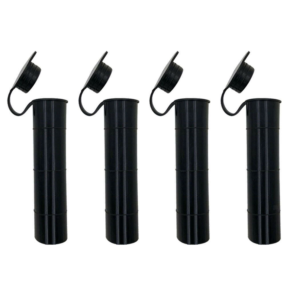 4x Black Rubber 2 "Fishing Rod Holder Tube Insertion Holder Replacement