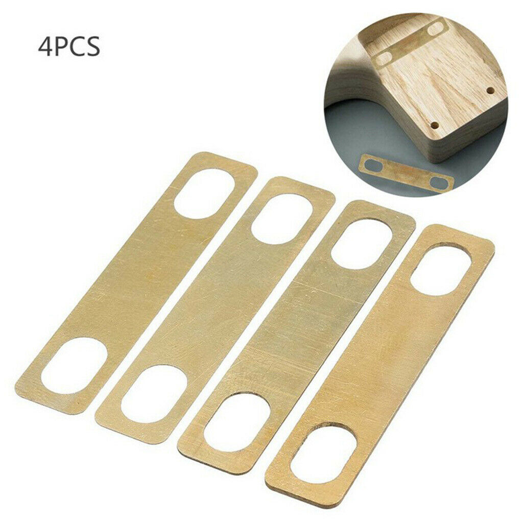 8 pcs Neck Shims for Guitar Made of Brass for Bolt-on Neck