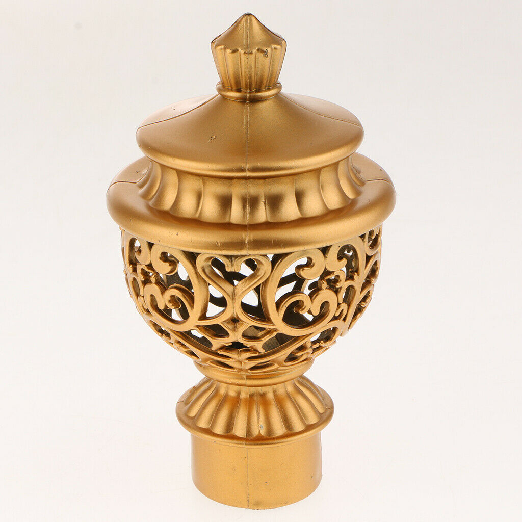 4x Curtain Decorative Pole Finials Living Room Drapery Rod Caps 28mm Dia