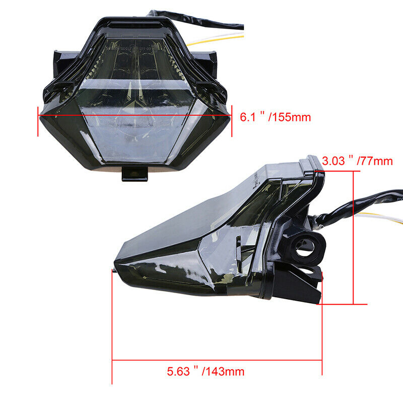 Rear Integrated LED Taillight Brake Blinker For Yamaha YZF-R3 YZFR25 13-16 15 14