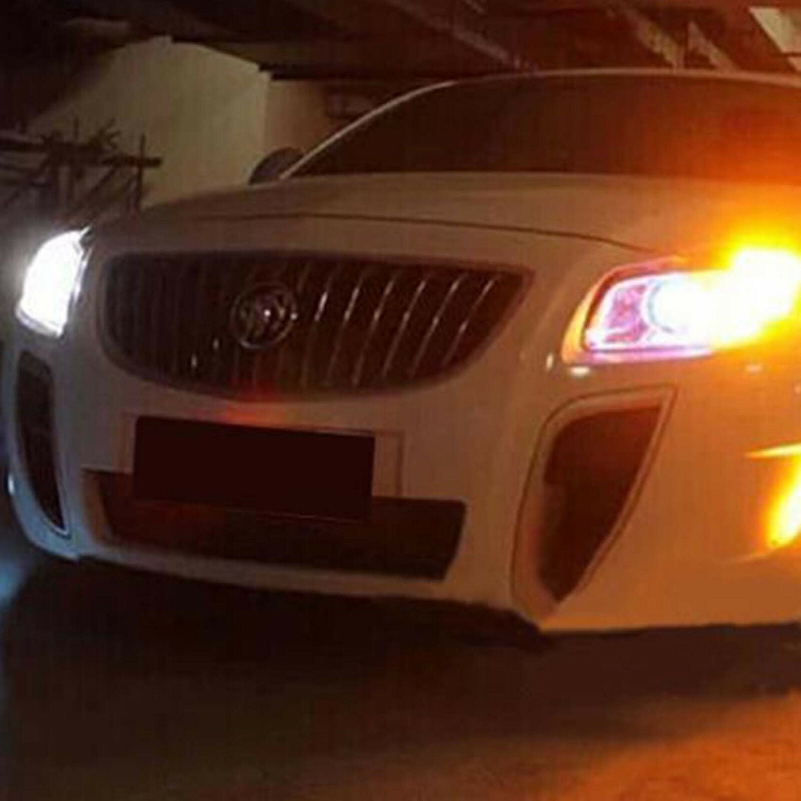 2* Switchback Dual Color White Amber 3157 LED Bulb Turn Signal tail DRL Light