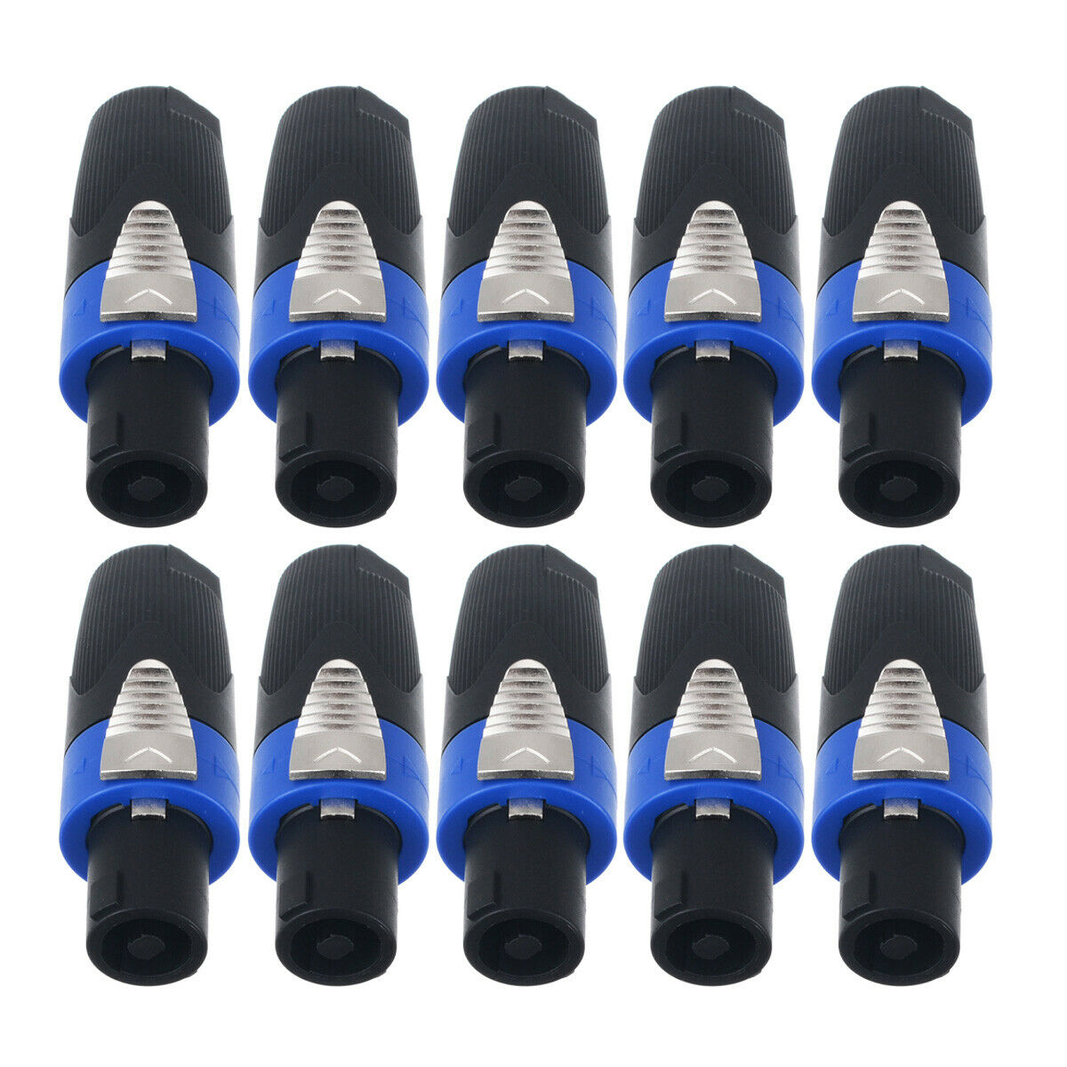 10Pcs NL4FC Pro 4 Pole Male Speakon Connector Adapter Speaker Audio Cable Plug