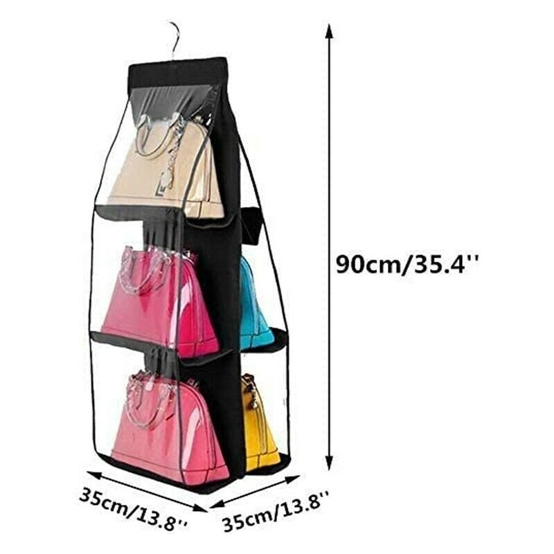 Hanging Closet Organizer, Hanging Handbag Purse Organizer for Family Closet A7T9