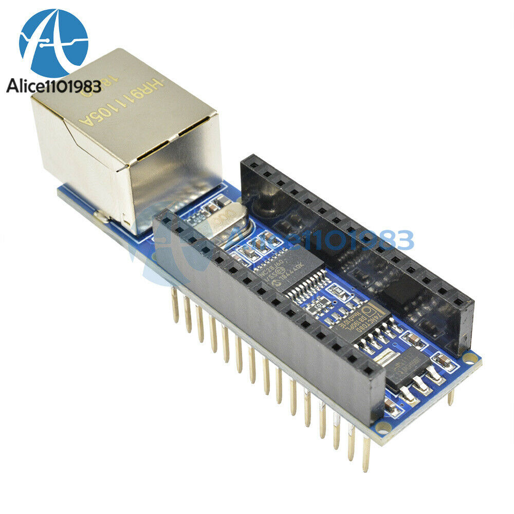 ENC28J60 Ethernet Shield Module+Arduino USB Nano V3.0 Atmega328P 5V 16M Board