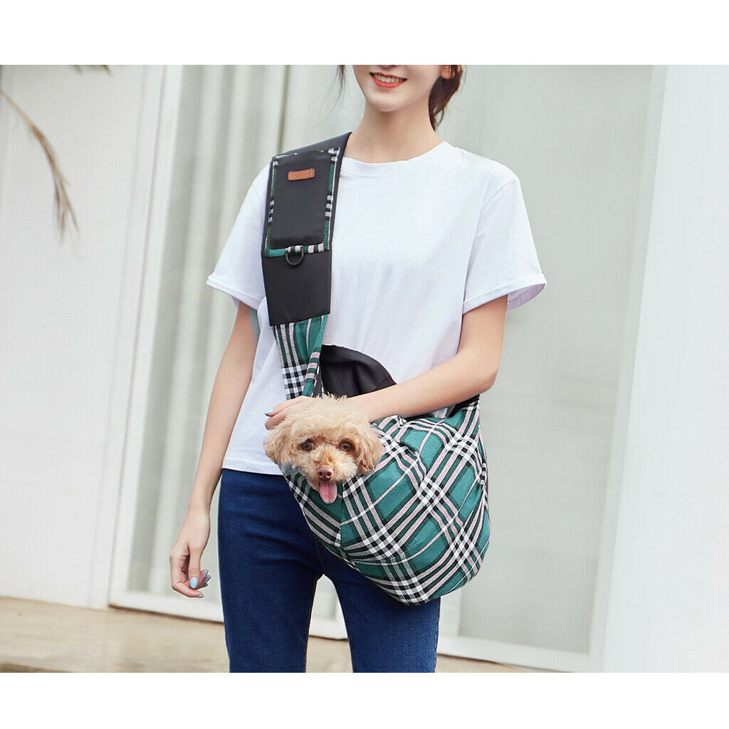 Pet Carrier for Small and Medium Dogs Cat Pet Sling Purse Front Pack green
