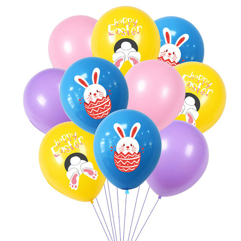 Happy Easter Bunny Them Latex Balloon Cute Cartoon Rabbit Egg Balloon FestivT6R8