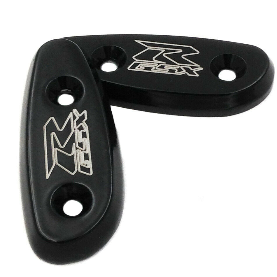 For 01-05 Suzuki GSXR GSX-R600 GSX-R750 NEW Mirror Block Offs Off Base Plates