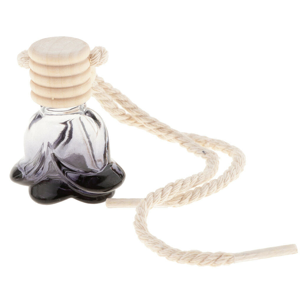 30x Empty Car Perfume Diffuser Bottle Car Hanging Pendant Home Decor Flower