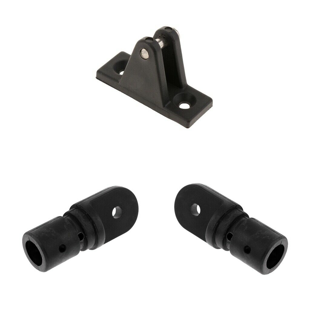 Marine Boat Deck Hinge & Bimini Top Cover Fitting 22mm Insert Tube Eye End