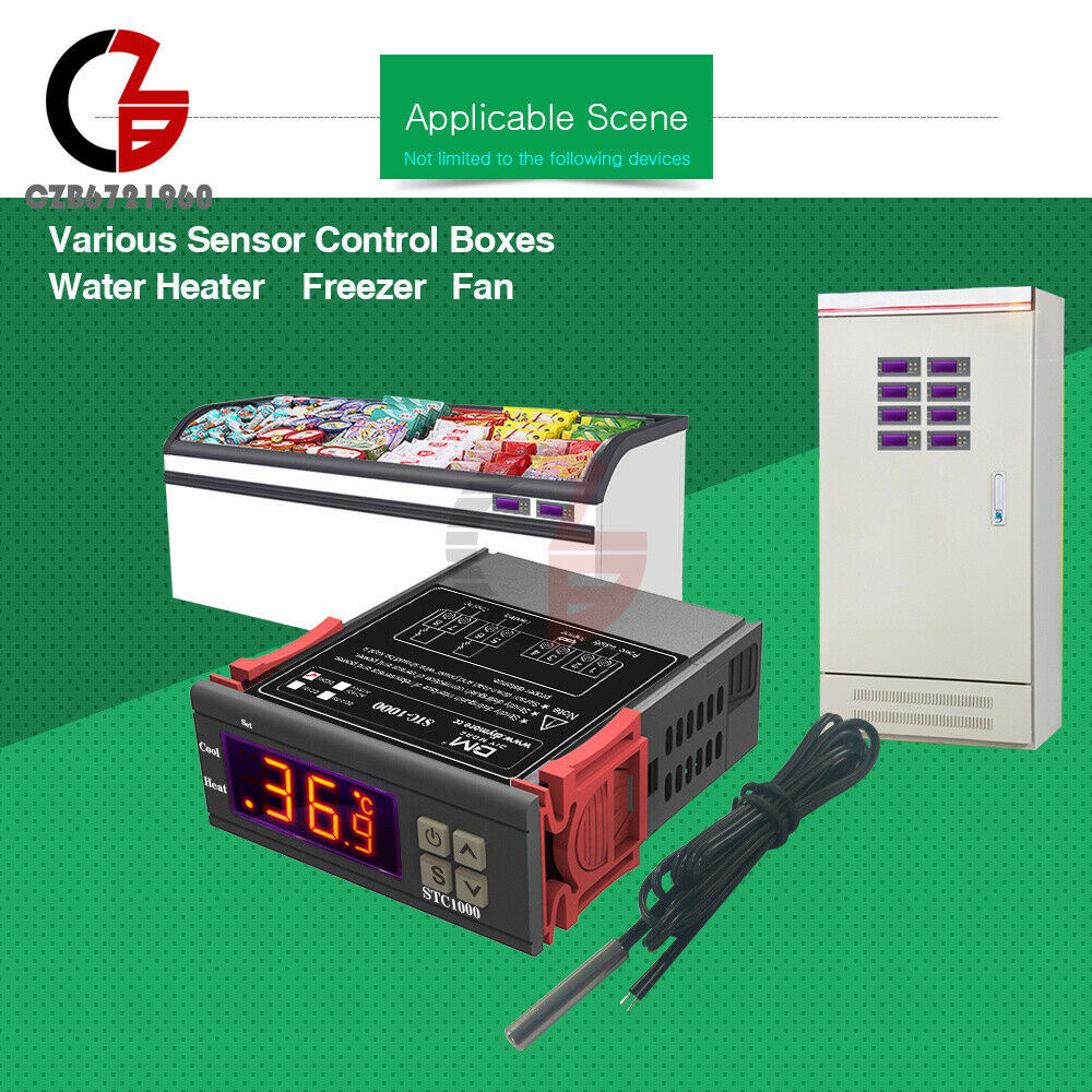 AC/DC 24V All-Purpose STC-1000 Digital Temperature Control Sensor Controller