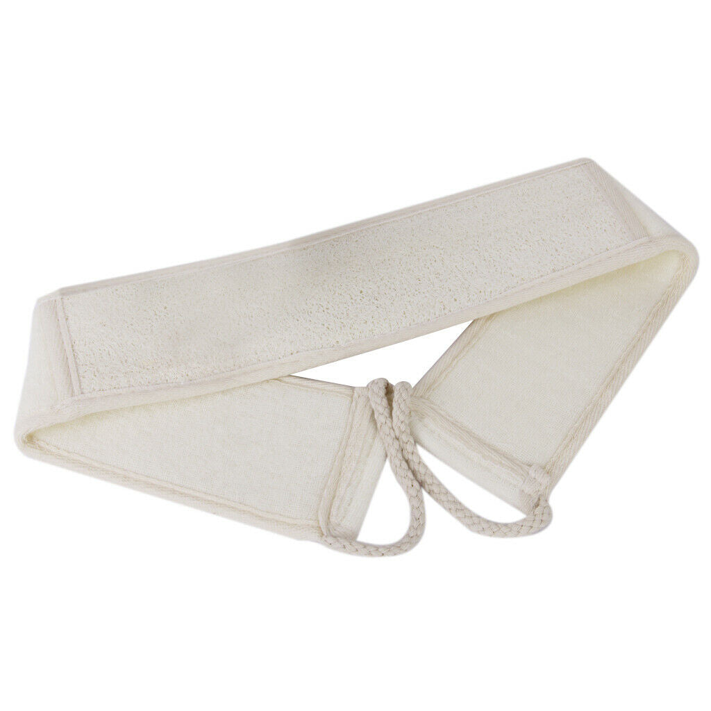 2 Pieces Terry Cloth Bath Shower Sponge Scrubber Rear Belt Towel