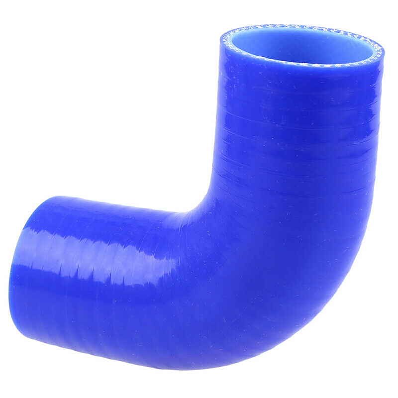 1Pc 90 Degree Constant Diameter Silicone Inner Dia Turbo Coupler Pipe Blue 38mm