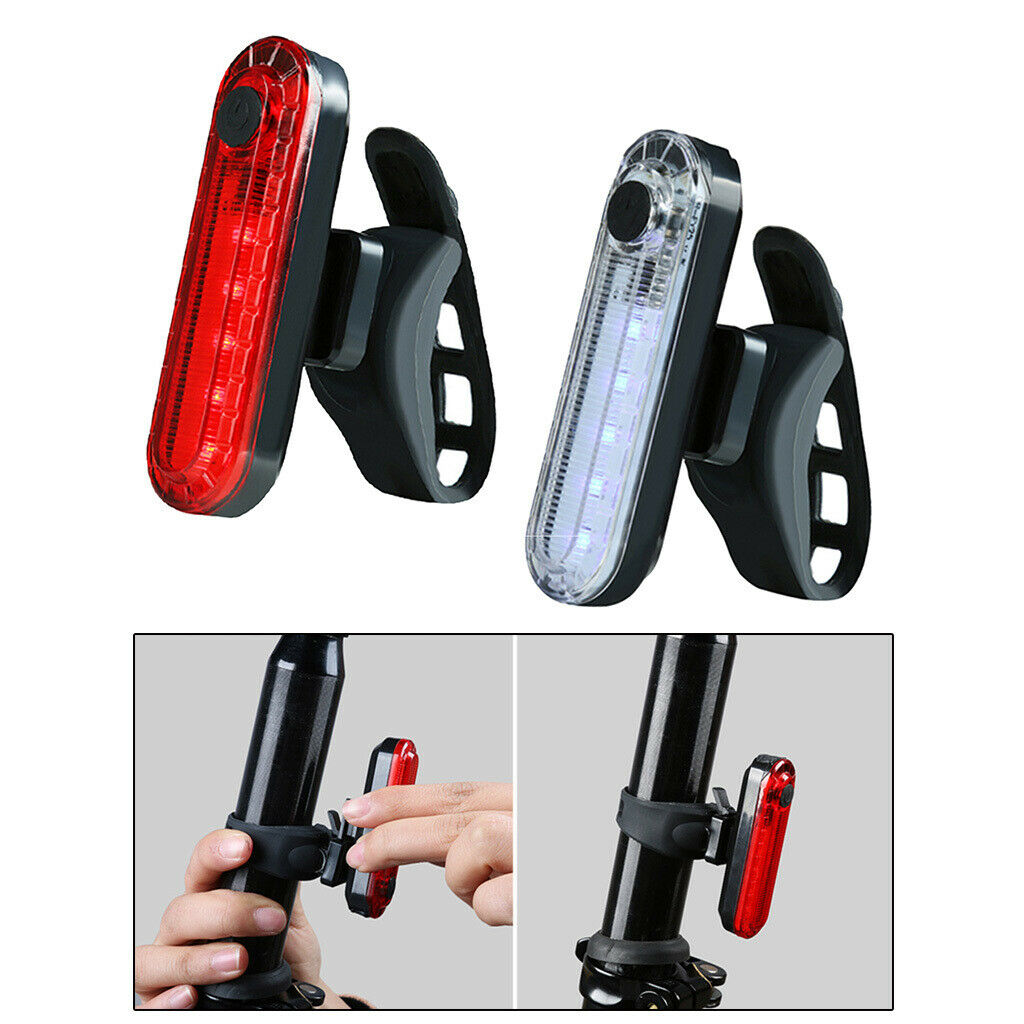 2X Rear Bike Tail Light, Powerful Bicycle Front Headlight ,Strong Led