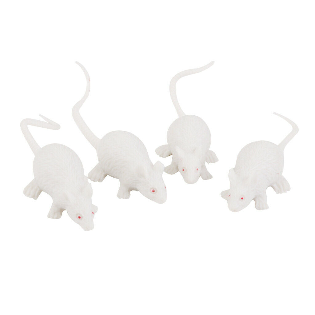 12 Plastic Rats Animal Halloween Fancy Dress Props Mouse Toys Party Loot Bag