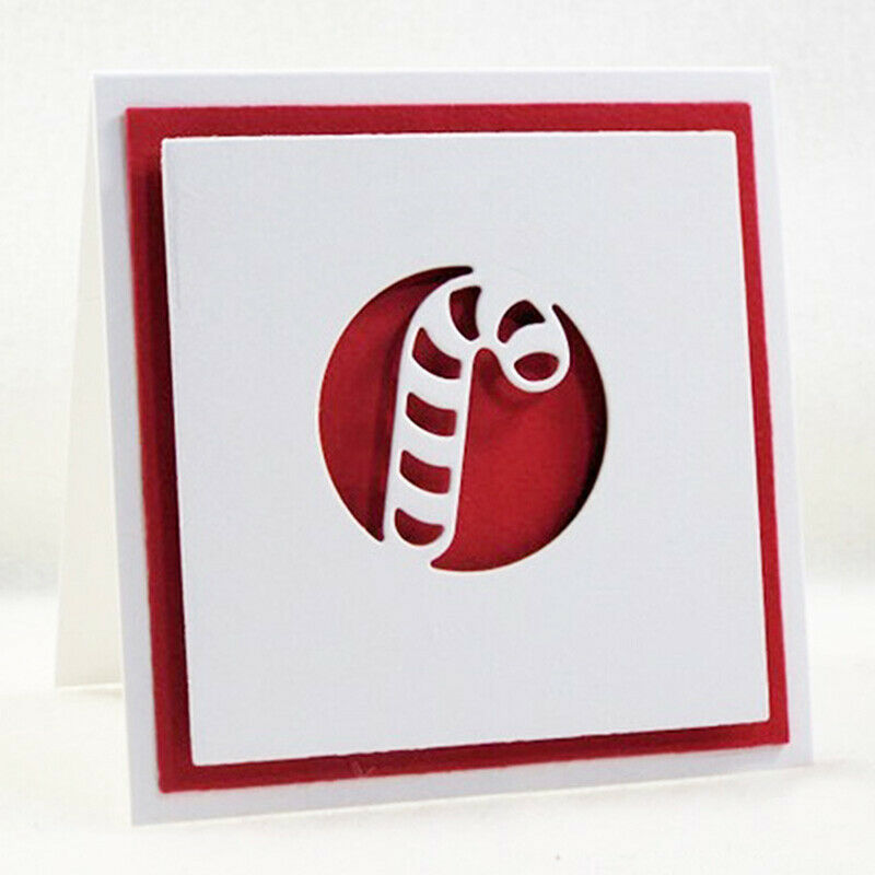Cut Die 6Pcs Christmas Circle Scrapbook Paper Craft Blade Punch Stencils .l8