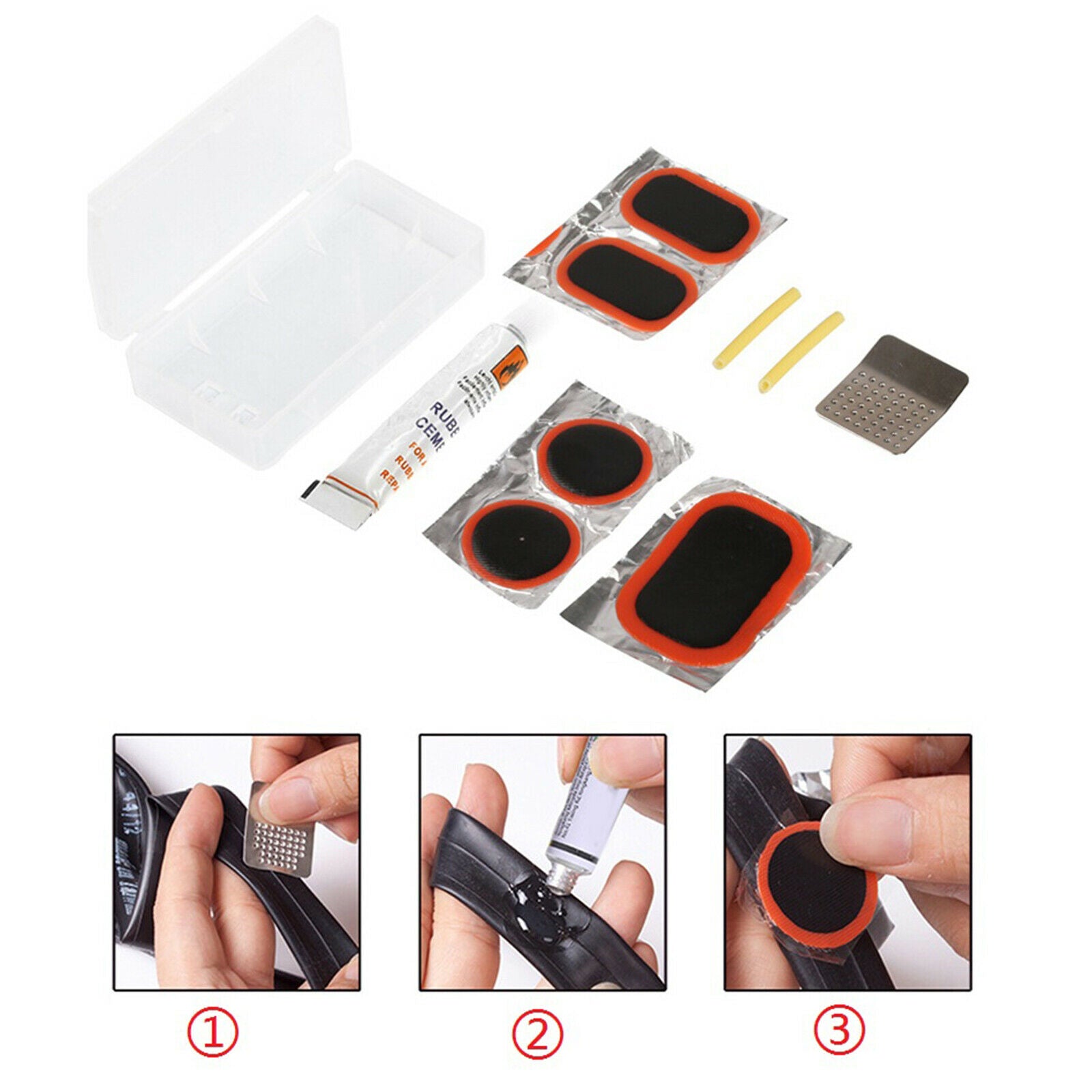 Bike Repair Tools Outdoor Tire Lever Puncture Repairing Handy Fixed Set