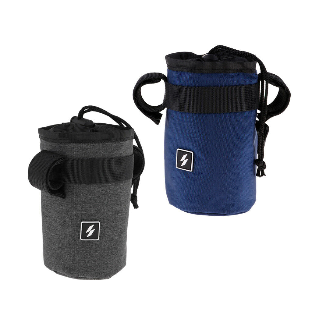 2Pcs Insulation Bike Bottle Bag Bike Handlebar Front Tube Water Bottle Bag