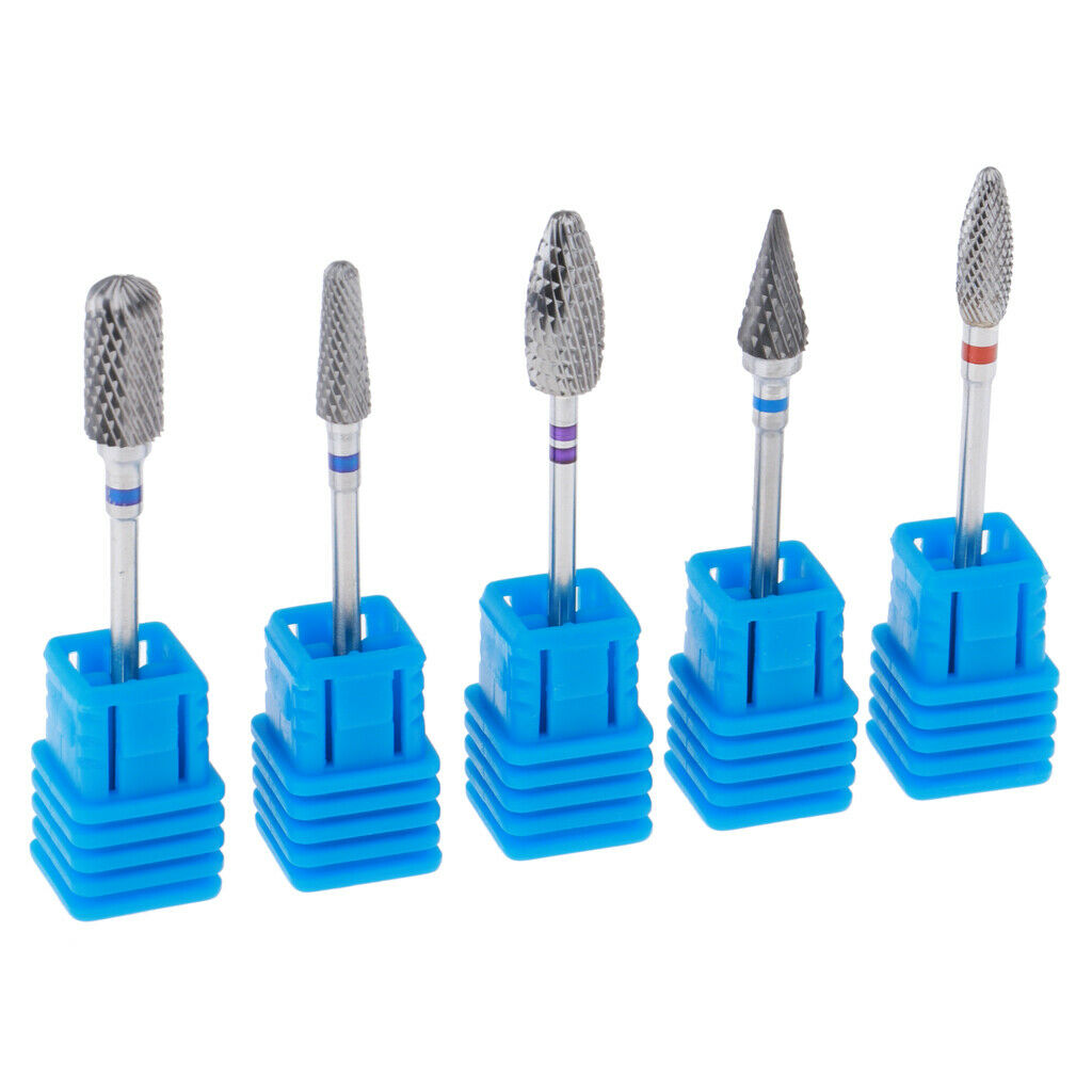 5pcs Pro Nails Drill Bits Set Manicure DIY Grinding Polishing Buffing Head