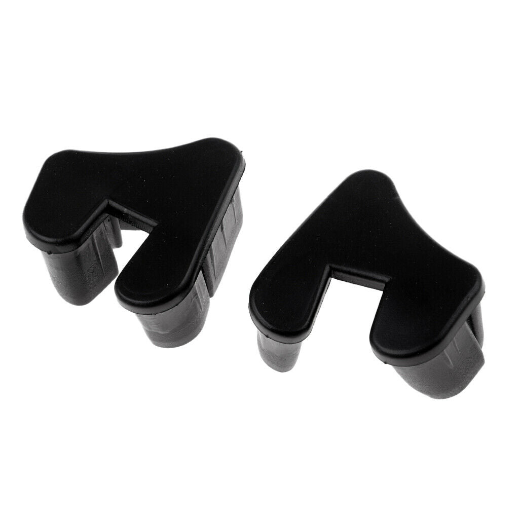 2Pcs PVC Black End   Bottom Sub for Fishing Boats Rubber Dinghy Accessory
