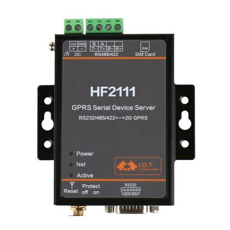 HF2111 Industrial GPRS Serial Server RS232 RS485 RS422 to 2G GPRS Serial Server