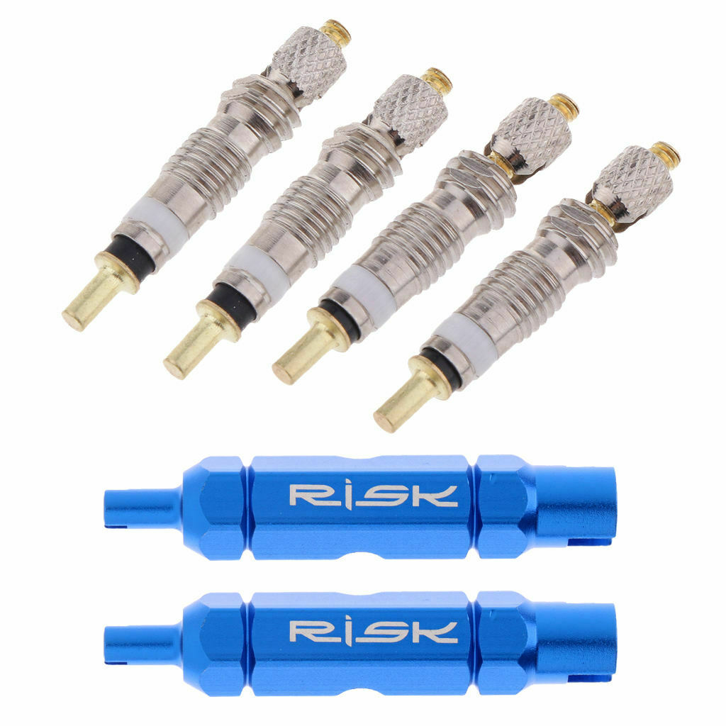 4x Presta Valve Core Replacement MTB Cycle Tubeless French Cores Remover