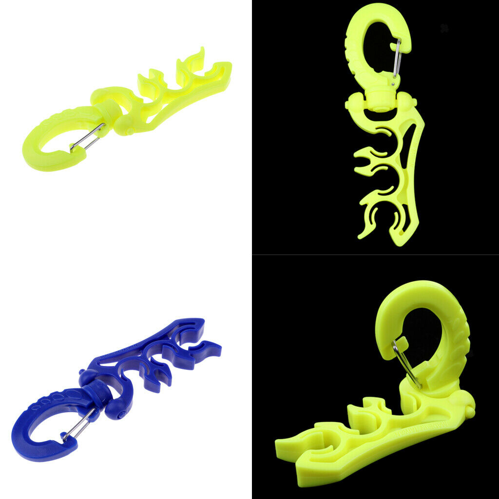 2Pcs SDiving Hose Holder, Outdoor Scuba Diving Double BCD Low Pressure Hose Clip