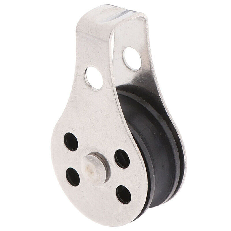2PCS Stainless Steel 316 Pulley 45mm Rope Marine Hardware For Kayak Canoe N.DD