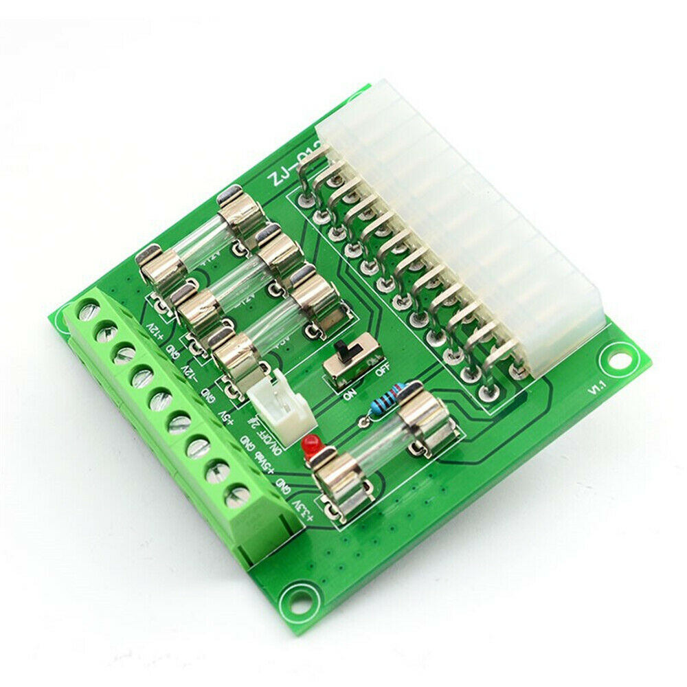 24 Pin 20 Pin ATX Computer PC Power Breakout Board Adapter Extension Module
