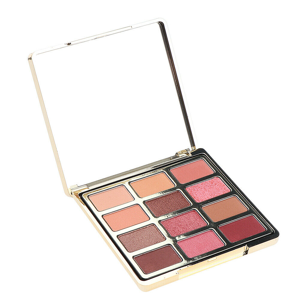 12 Colors Shimmer and Matte Eyeshadow Palette Makeup Visions Pink Starries