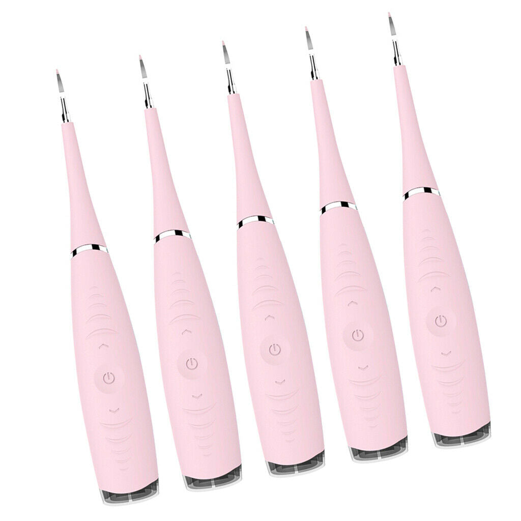 4Pcs Sonic Ultrasonic Scaler Handpiece Teeth Whitening Scaling Tool Pink