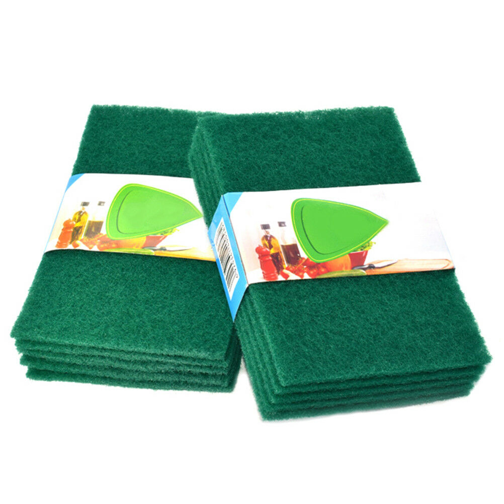 5pcs scouring pads cleaning cloth dish towel green home scour scrub seYU.l8