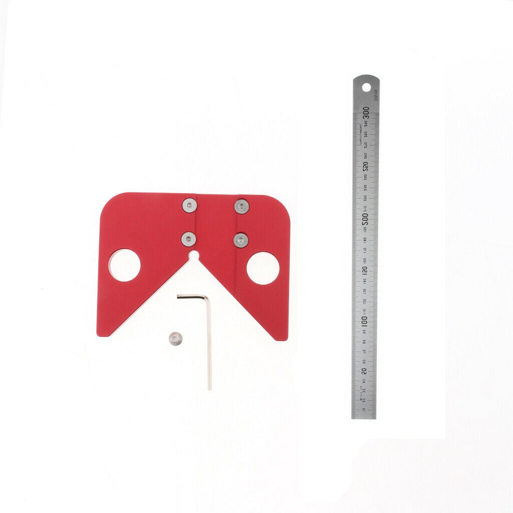 45 Degree Rond Center Line Drawing Ruler Woodworking Center Scriber Carpenter