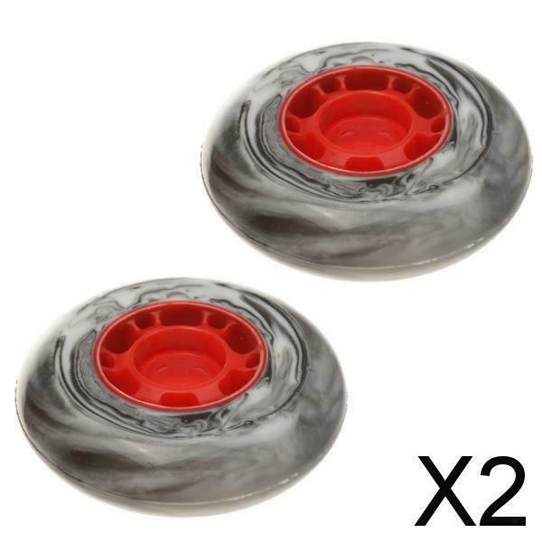 2X 2pcs Inline Roller Skates Replacement Wheels Bearing 80*24