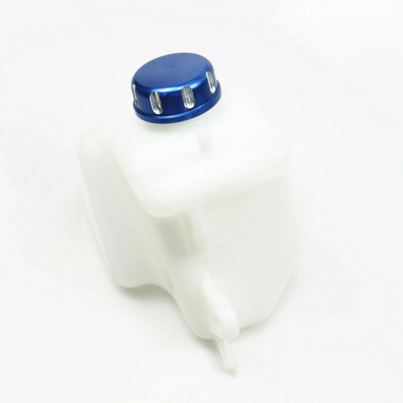 Blue Lid ABS Plastic Coolant Reservoir Tank Radiator For Kawasaki KLX250 2008-15
