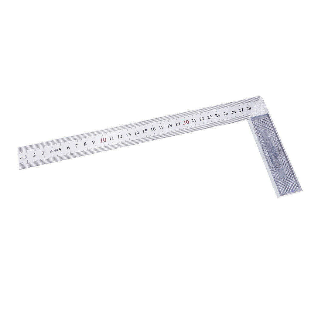 Square Stainless Steel Measure Ruler Engineer Carpenter Woodwork Tools