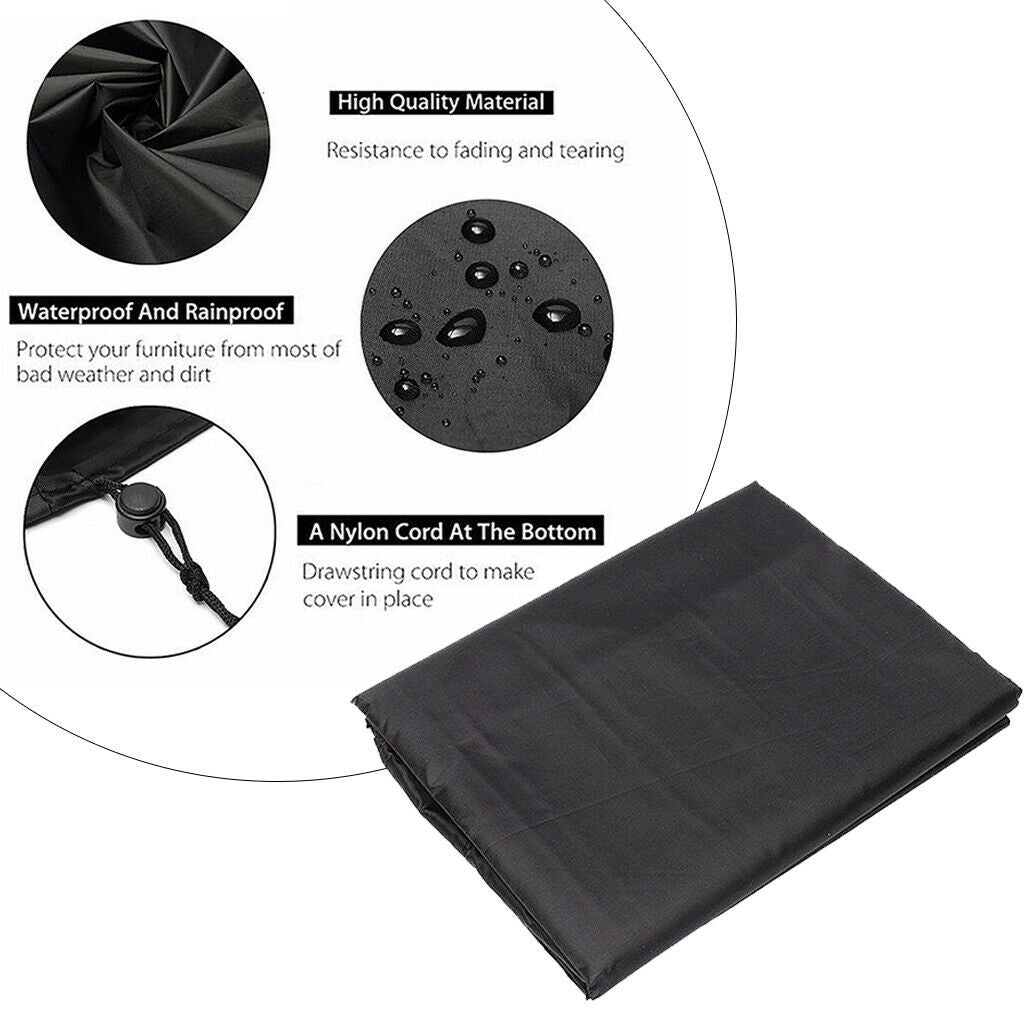 Furniture Cover Tear-Resistant for Patio Outdoor 84x52x29in/59x46x32in S