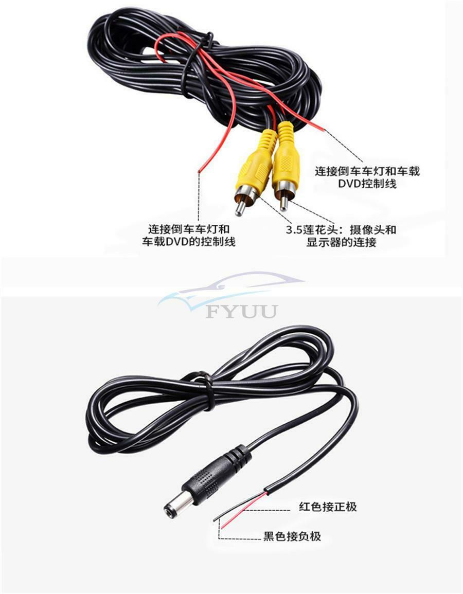 12V 800×480P 2 Ways Night Vision Car Rear View Backup Camera TFT-LCD Monitor Set