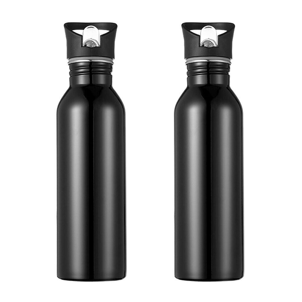 Sports Water Bottle Stainless Steel Flask 26oz Hiking Picnic Straw Cup