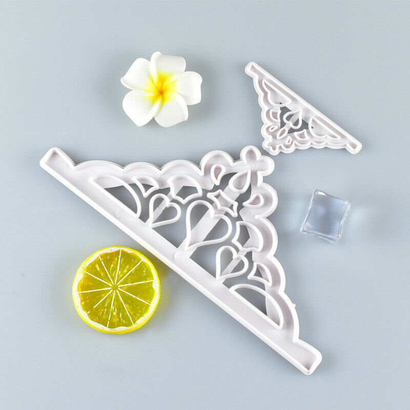 2pcs Crown Plastic Fondant Cutter Cake Mold Fondant Cupcake Decorating To.l8
